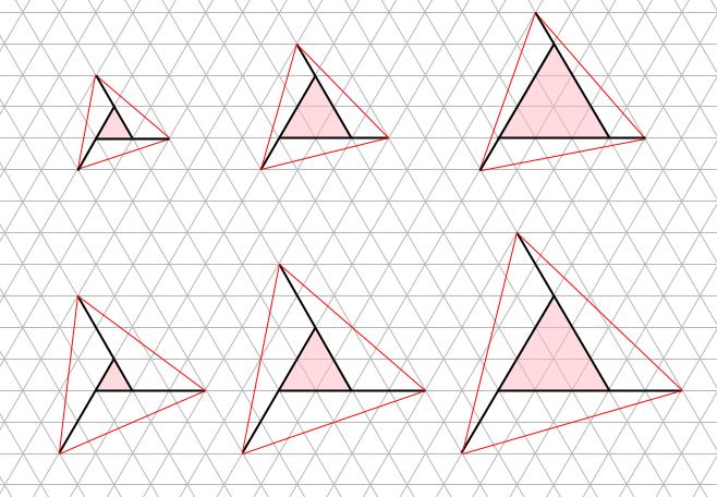 中学受験算数カンガープリント 斜め正三角形0110
